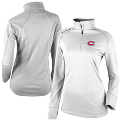 Montreal Canadiens Columbia Women's Omni-Wick Shotgun 2.0 Quarter-Zip Pullover Top White