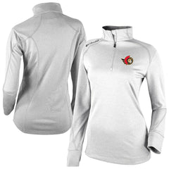 Ottawa Senators Columbia Women's Omni-Wick Shotgun 2.0 Quarter-Zip Pullover Top White