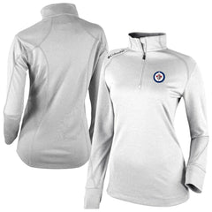 Winnipeg Jets Columbia Women's Omni-Wick Shotgun 2.0 Quarter-Zip Pullover Top White