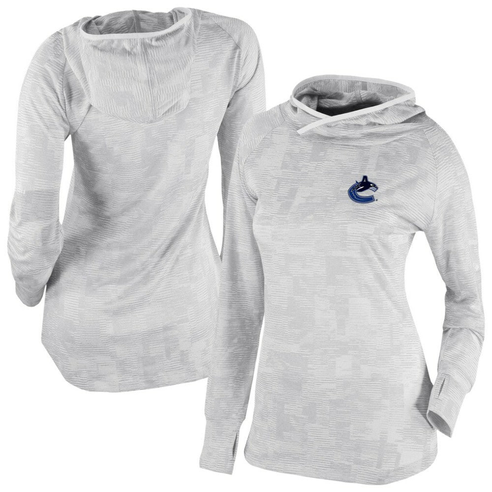 Vancouver Canucks Columbia Women's Omni-Wick Sunday Ball Pullover Hoodie White