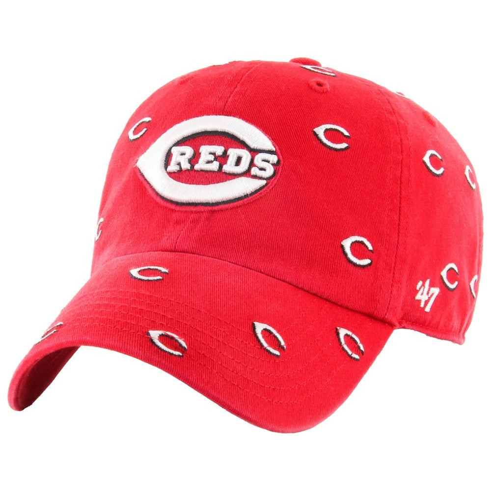 Cincinnati Reds Women's Confetti Clean Up Adjustable Hat Red | 47 brand