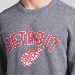 Detroit Red Wings Fanatics Decades Collection Legendary Fleece Pullover Sweatshirt Heather Gray