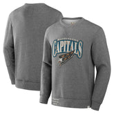 Washington Capitals Fanatics Decades Collection Legendary Fleece Pullover Sweatshirt Heather Gray