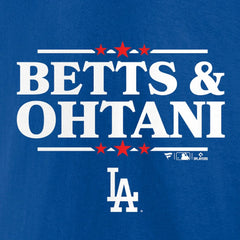 Mookie Betts & Shohei Ohtani Los Angeles Dodgers Election Player T-Shirt Royal