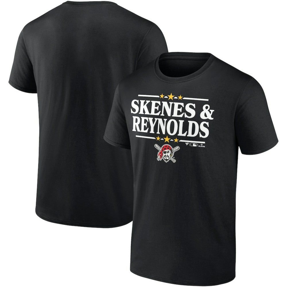 Paul Skenes & Bryan Reynolds Pittsburgh Pirates Election Player T-Shirt Black