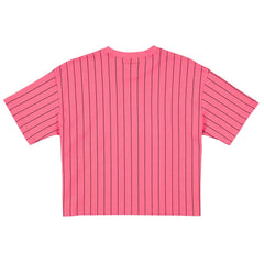 Miami Marlins Women's 2025 City Connect Pinstripe T-Shirt Pink | New Era