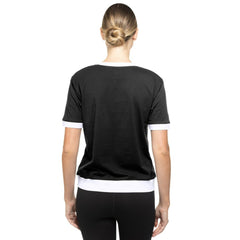 San Francisco Giants Women's 2025 City Connect Rhinestone V-Neck T-Shirt Black | New Era