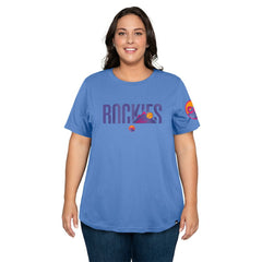 Colorado Rockies Women's 2025 City Connect Plus Size T-Shirt Blue | New Era