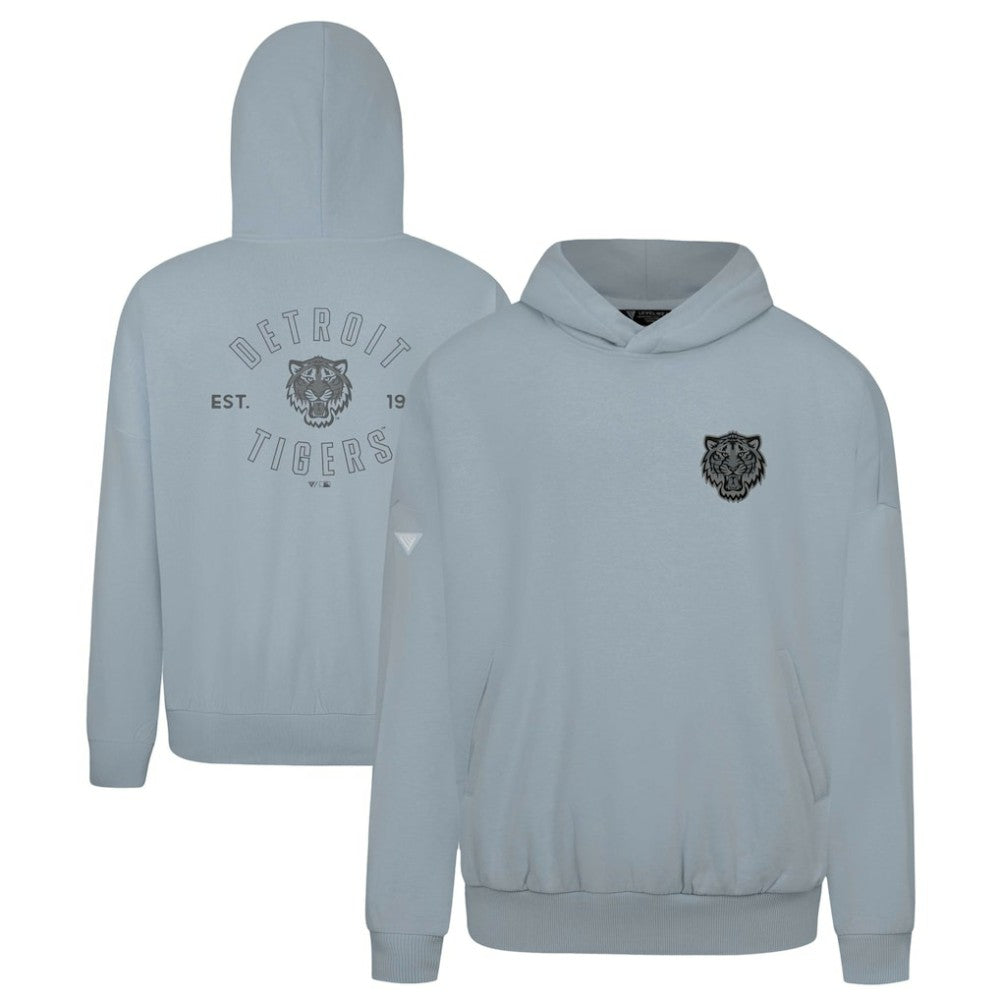 Detroit Tigers Levelwear Contact Nightfall Pullover Hoodie Gray
