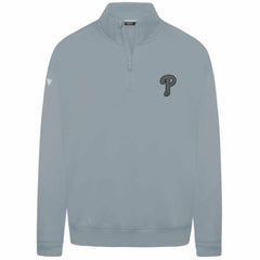 Philadelphia Phillies Levelwear Murray Nightfall Quarter-Zip Top Gray