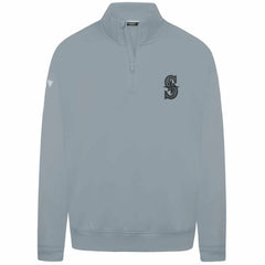 Seattle Mariners Levelwear Murray Nightfall Quarter-Zip Top Gray