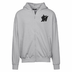 Miami Marlins Levelwear Uphill Abyssal Full-Zip Hoodie Gray