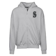 Seattle Mariners Levelwear Uphill Abyssal Full-Zip Hoodie Gray