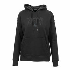 New York Mets Levelwear Women's Adorn Darkmoon Pullover Hoodie Black