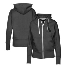 Chicago White Sox Levelwear Women's Gardinia Nightfall Full-Zip Hoodie Black