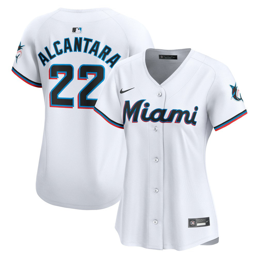 Sandy Alcantara Miami Marlins Women's Home Limited Player Jersey - White | Nike