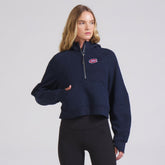 Montreal Canadiens lululemon Women's Scuba Oversized Half-Zip Hoodie True Navy