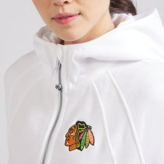 Chicago Blackhawks lululemon Women's Scuba Oversized Half-Zip Hoodie White