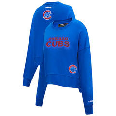 Chicago Cubs Pro Standard Women's Game Day Classics Crewneck Pullover Sweatshirt Royal