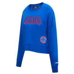 Chicago Cubs Pro Standard Women's Game Day Classics Crewneck Pullover Sweatshirt Royal