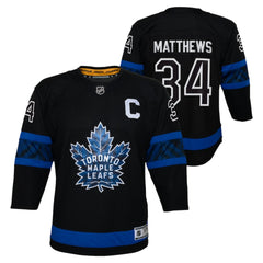Auston Matthews Toronto Maple Leafs Youth Alternate Premier Player Jersey Black