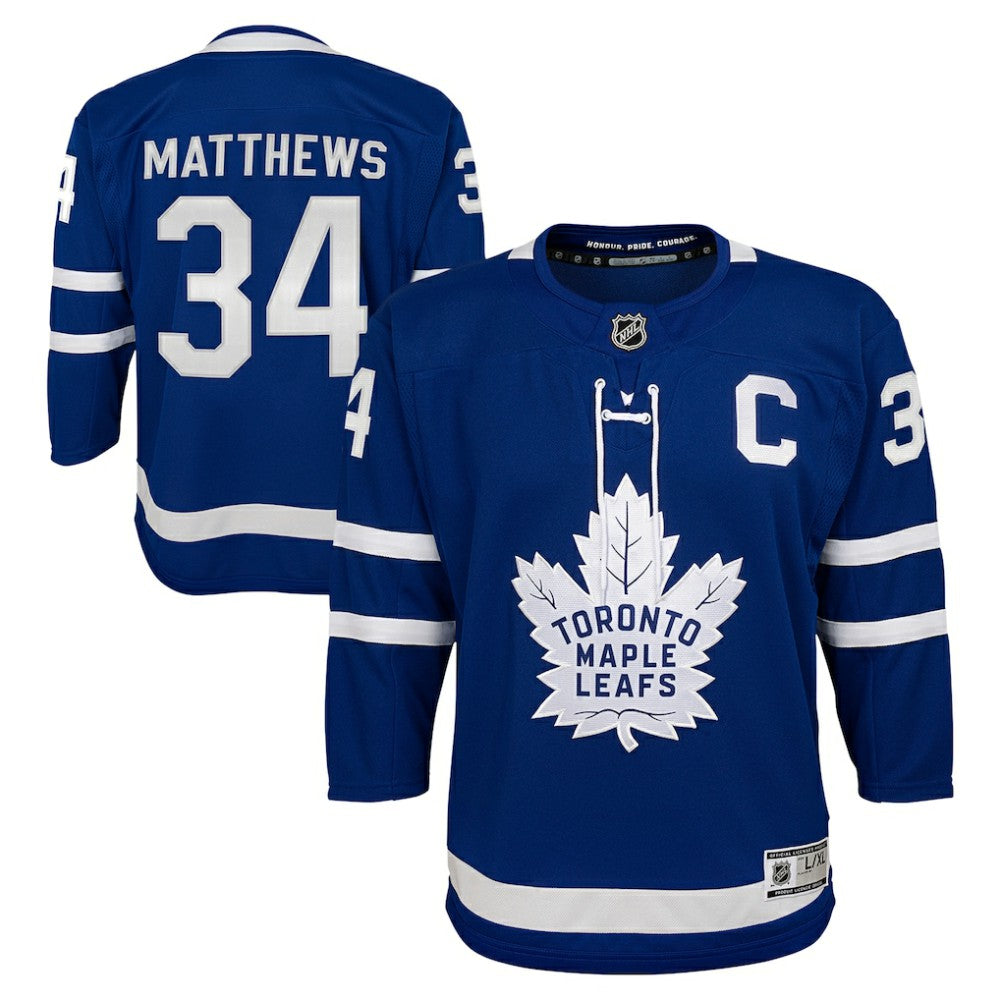 Auston Matthews Toronto Maple Leafs Youth Home Premier Player Jersey Blue