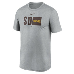 San Diego Padres Tricode Legend Performance T-Shirt Heather Gray | Nike