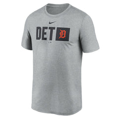 Detroit Tigers Tricode Legend Performance T-Shirt Heather Gray | Nike