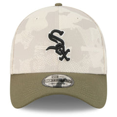 Chicago White Sox 2025 Armed Forces Day 39THIRTY Flex Hat Light Beige/Olive | New Era