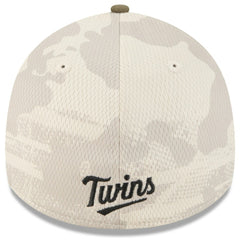 Minnesota Twins 2025 Armed Forces Day 39THIRTY Flex Hat Light Beige/Olive | New Era