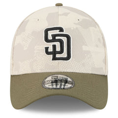 San Diego Padres 2025 Armed Forces Day 39THIRTY Flex Hat Light Beige/Olive | New Era