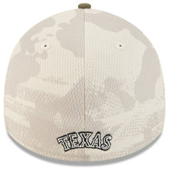 Texas Rangers 2025 Armed Forces Day 39THIRTY Flex Hat Light Beige/Olive | New Era