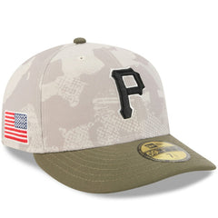 Pittsburgh Pirates 2025 Armed Forces Day 59FIFTY Fitted Hat Light Beige/Olive | New Era