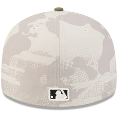 Los Angeles Angels 2025 Armed Forces Day 59FIFTY Fitted Hat Light Beige/Olive | New Era