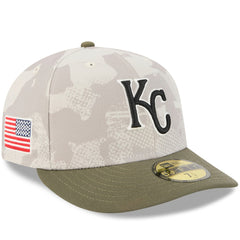 Kansas City Royals 2025 Armed Forces Day 59FIFTY Fitted Hat Light Beige/Olive | New Era