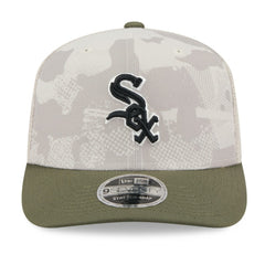 Chicago White Sox 2025 Armed Forces Day 9SEVENTY Stretch-Snap Hat Light Beige/Olive | New Era