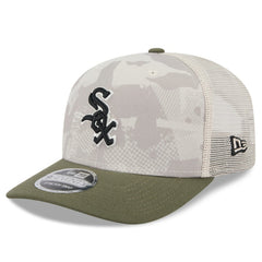 Chicago White Sox 2025 Armed Forces Day 9SEVENTY Stretch-Snap Hat Light Beige/Olive | New Era