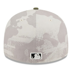Tampa Bay Rays 2025 Armed Forces Day Low Profile 59FIFTY Fitted Hat Light Beige/Olive | New Era