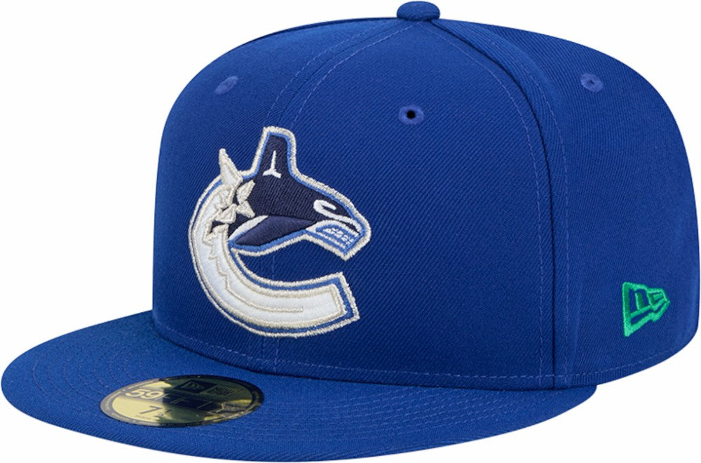 Vancouver Canucks New Era Core 59FIFTY Fitted Hat Blue