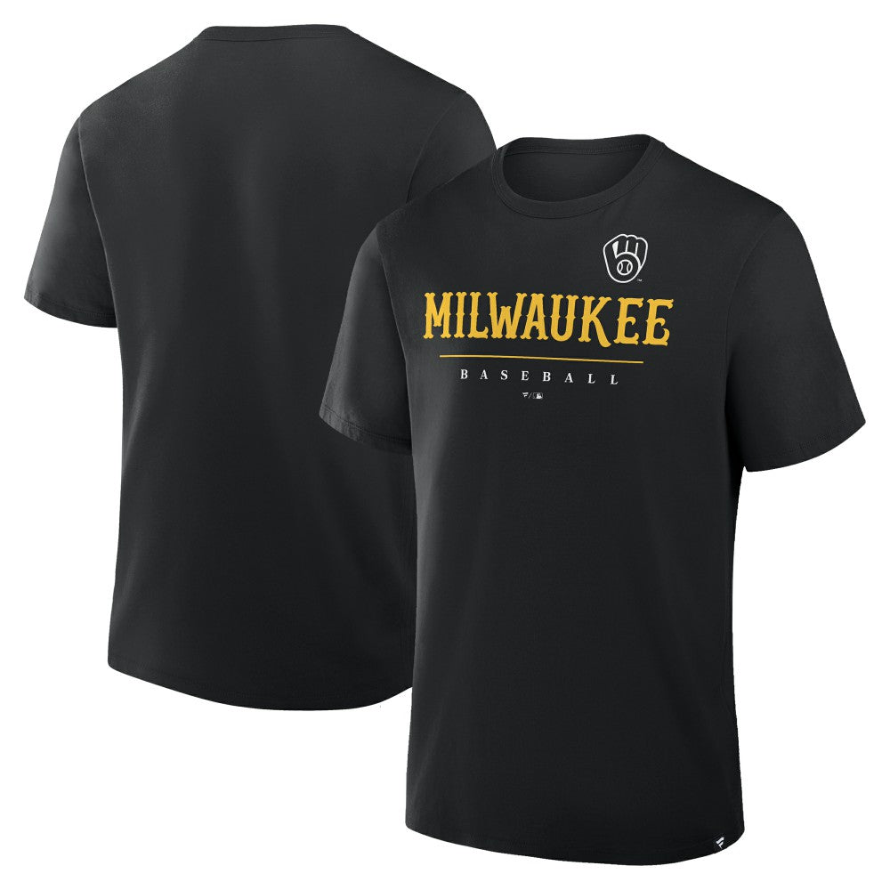 Milwaukee Brewers Color Pop Legacy Clubhouse T-Shirt Black