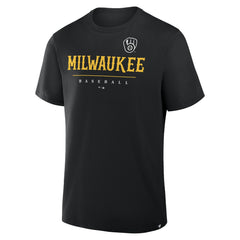 Milwaukee Brewers Color Pop Legacy Clubhouse T-Shirt Black