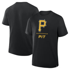 Pittsburgh Pirates Clubhouse Legacy Side Swipe T-Shirt Black