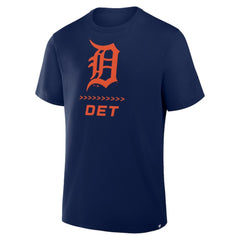 Detroit Tigers Clubhouse Legacy Side Swipe T-Shirt Navy