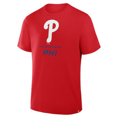 Philadelphia Phillies Clubhouse Legacy Side Swipe T-Shirt Red
