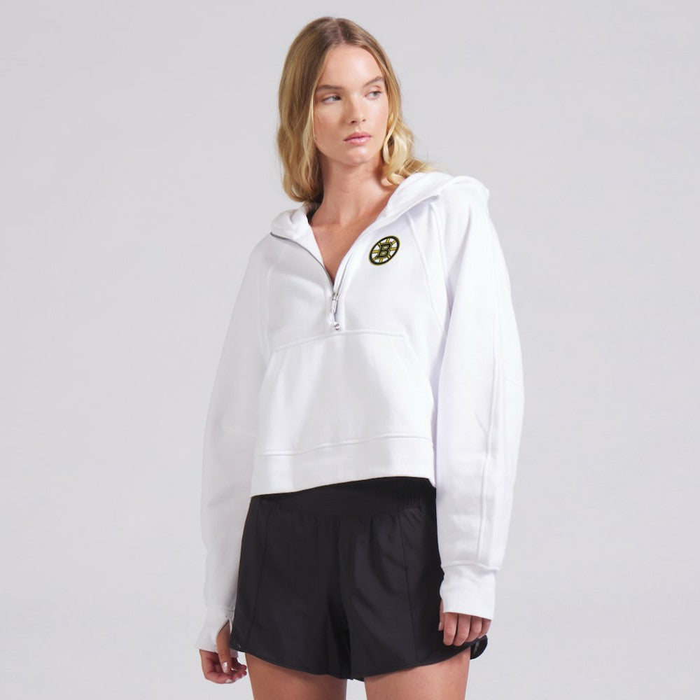 Boston Bruins lululemon Women's Scuba Oversized Half-Zip Hoodie White
