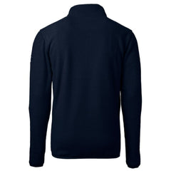 Chicago Cubs Cutter & Buck Big & Tall Americana Cascade Eco Fleece Quarter-Zip Jacket Navy