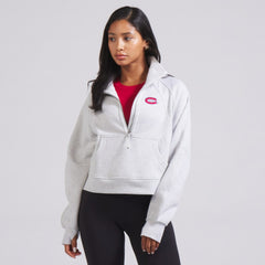 Montreal Canadiens lululemon Women's Scuba Oversized Half Zip Top Heather Gray