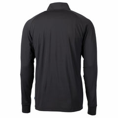 Cincinnati Reds Cutter & Buck Big & Tall Adapt Eco Knit Stretch Recycled Quarter-Zip Pullover Top Black