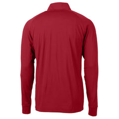 Detroit Tigers Cutter & Buck Patriotic Logo Adapt Eco Knit Stretch Recycled Quarter-Zip Pullover Top Red