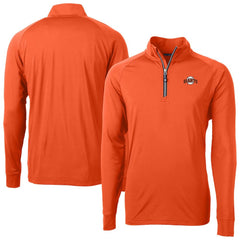 San Francisco Giants Cutter & Buck Adapt Eco Knit Stretch Recycled Quarter-Zip Pullover Top Orange